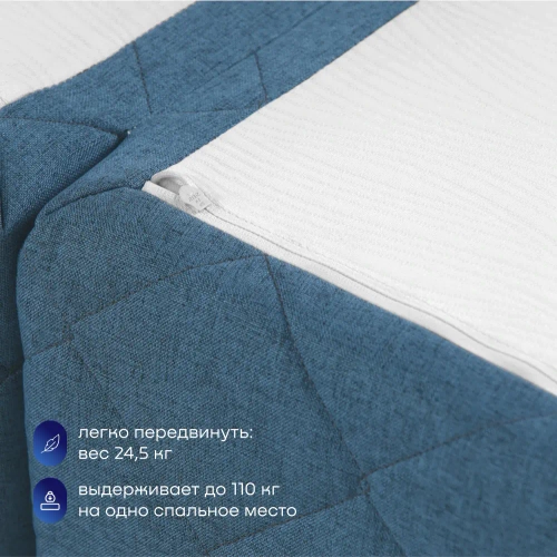 Бескаркасный диван-кровать (трансформер) BuyHit (синий)