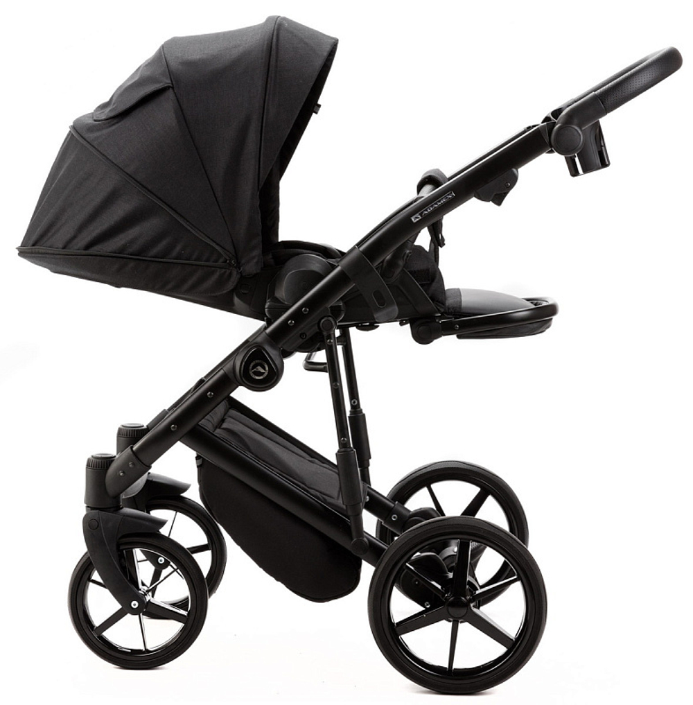 Детская коляска Adamex Mobi New 2 в 1 MN-TK53 ЧЕРНЫЙ