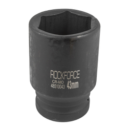 Головка ударная глубокая 43мм 1''6гр. RockForce##Rock FORCE RF-48510043