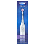 Oral-B, 3D White, Pro 100, зубная щетка на батарейках, белый цвет, 1 зубная щетка
