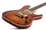 SCHECTER C-1 EXOTIC SPALTED MAPLE Satin Natural Vintage Burst