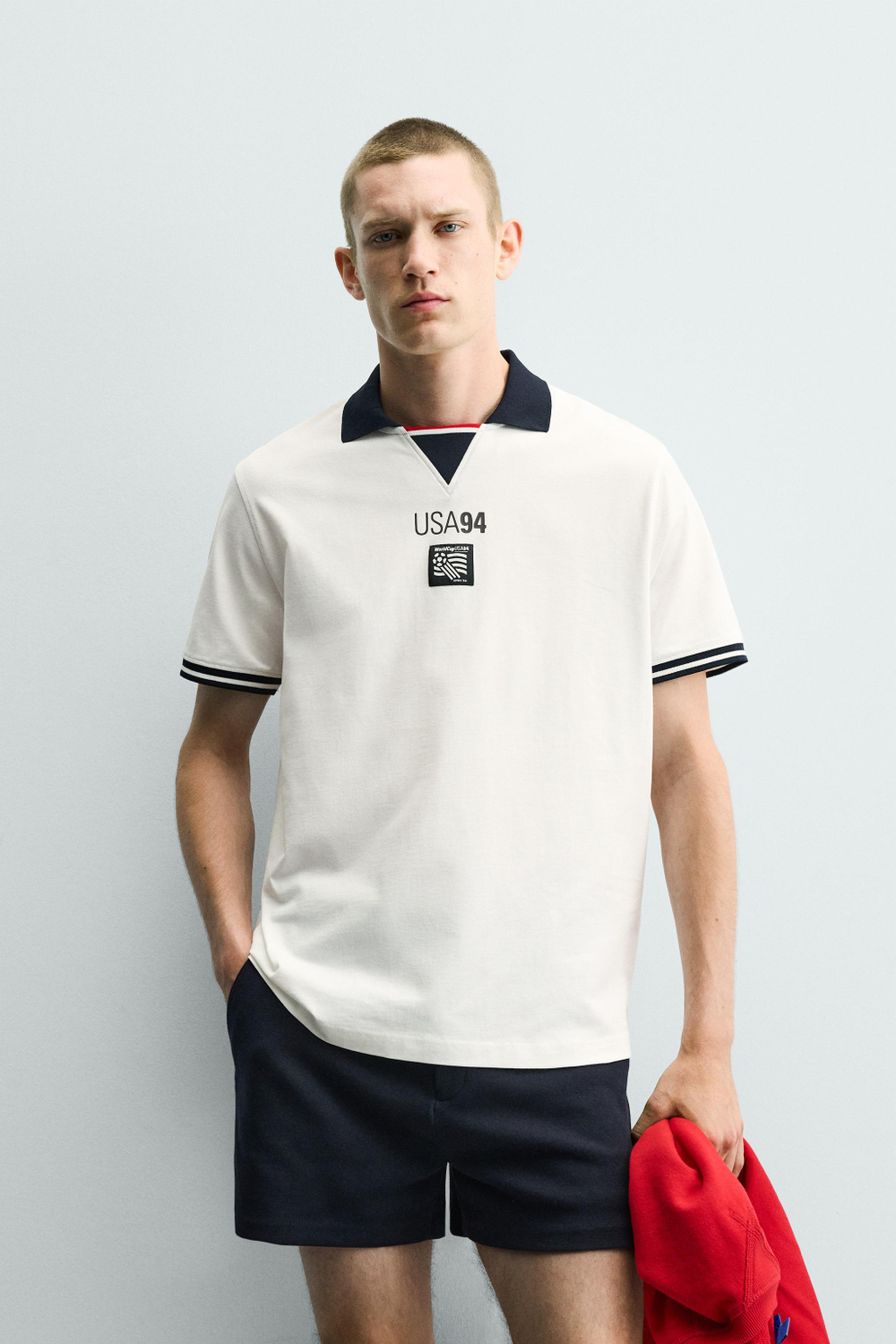 ZARA ПОЛО USA 94 FIFA WORLD CUP™ FIFA CLASSICS, БЕЛЫЙ