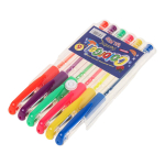 Набор ручек гелевых с грипом, 6цветов в ПВХ пакете