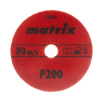 Алмазный гибкий шлифовальный круг, 100 мм, P200, мокрое шлифование, 5 шт. Matrix