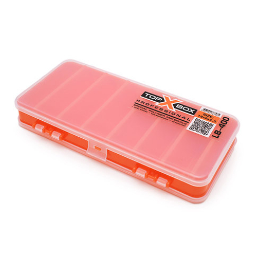 Коробка для хранения воблеров TOP BOX LB-400 180*80*25 мм., цвет оранжевый