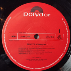Винтажная виниловая пластинка LP Deep Purple Perfect Strangers (Japan 1984) (No Obi) Hungry Daze 25MM 0401