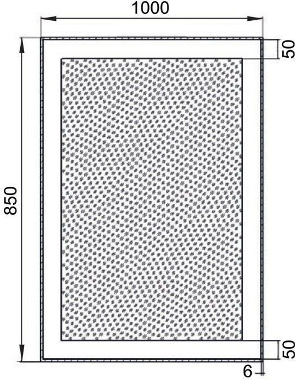 Зеркало Aquanet Алассио 10085 LED