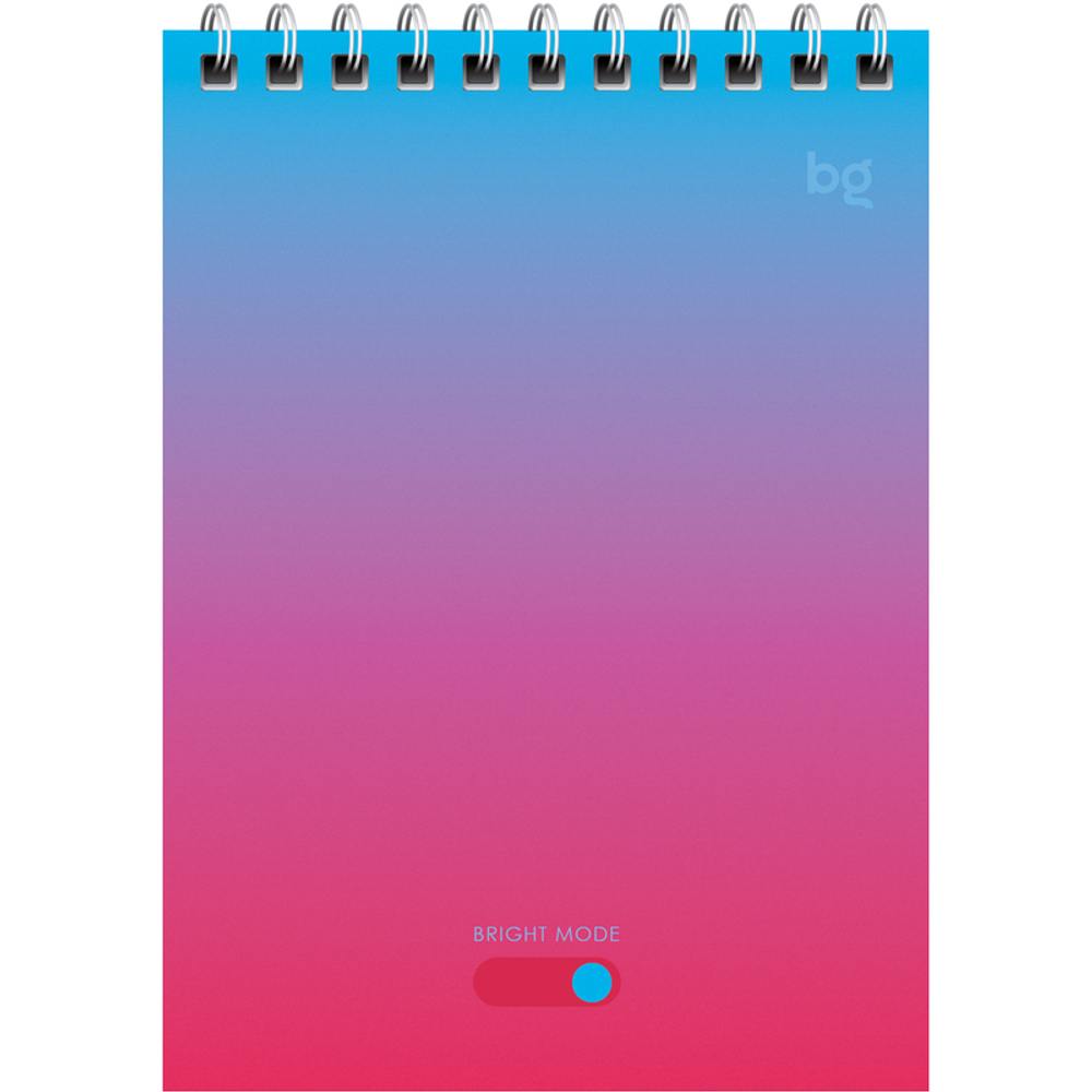 Блокнот  BG "Bright monocolor" на спирали, А6, 60 листов в клетку