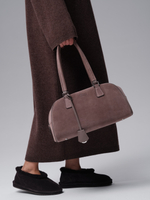 Замшевая сумка DBR 31358 капучино/велюр