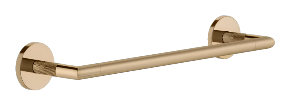 Полотенцедержатель Gessi Anello, 300 мм, настенный, цвет Warm Bronze PVD