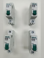 Автоматический выключатель 1-пол. 16А тип C 4,5кА серия ВА-101 DEKraft (4шт)