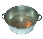 Таз 13л оцинкованный круглый