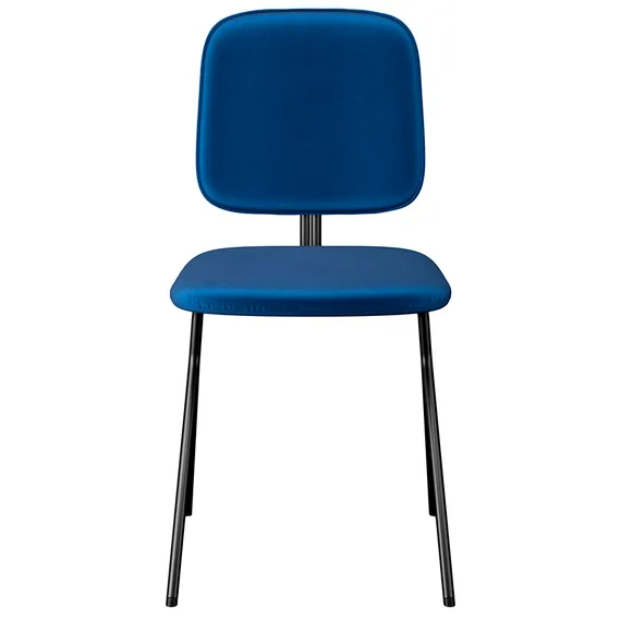 Стул Ror Y, темно-голубой велюр