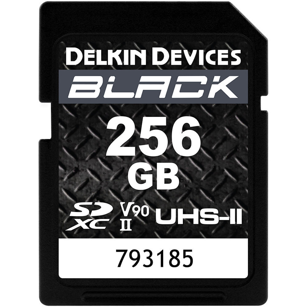 Карта памяти Delkin Devices Black 256GB SDXC UHS-II V90, R/W 300/250 МБ/с