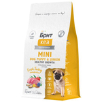 Сухой корм для щенков и беременных и кормящих собак мини пород Брит Brit CARE Mini Puppy&Junior Healthy Growth с индейкой 0,4 кг