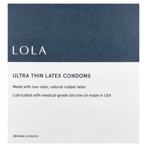 Lola, Ultra Thin Latex Condoms, 24 Latex Condoms