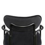 Стул LATITUDE Ror, Round, велюр, черный/черный