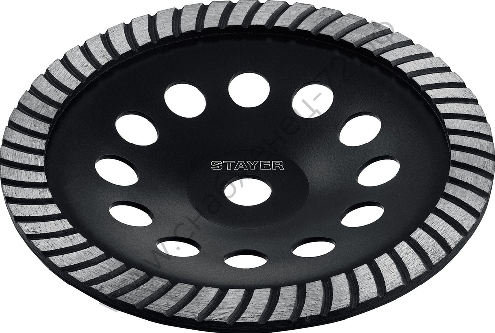 STAYER Turbo d 230 мм, Сегментированная алмазная шлифовальная чашка (33380-230)