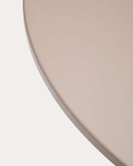 Круглый уличный стол Sedalis из стали со столешницей из серо-коричневого алюминия Ø120 см