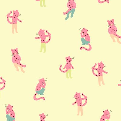 Розовые гепарды или леопарды в колготках. Милый принт