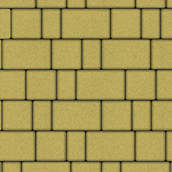 Тротуарная плитка СТАРЫЙ ГОРОД - Стандарт Желтый, комплект из 3 видов плит