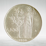 Italy 100 Lire 1958 R "Minerva Standing – Large Type", XF