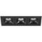 Комплект из светильников и рамки Lightstar Domino Quadro (214537+214507+214507+214507) D537070707