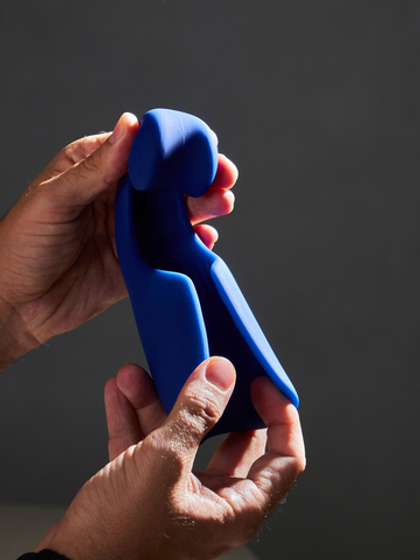 Инновационный SVibe EVO мастурбатор, синий