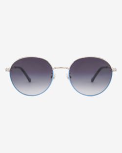 Очки солнцезащитные Spunky Round 2 Silver-Blue. gradient grey