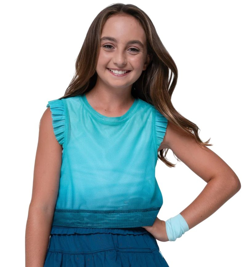 Футболка для девочки Lucky in Love Girls In It To Wink It - aquamarine