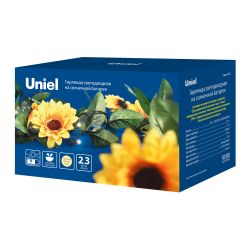 USL-S-138-PT2300 SUNFLOWERS Садовая гирлянда на солнечной батарее Подсолнухи. 24 светодиода. Теплый белый свет. 1xАА Ni-Mh аккумулятор в-к. IP44. TM Uniel