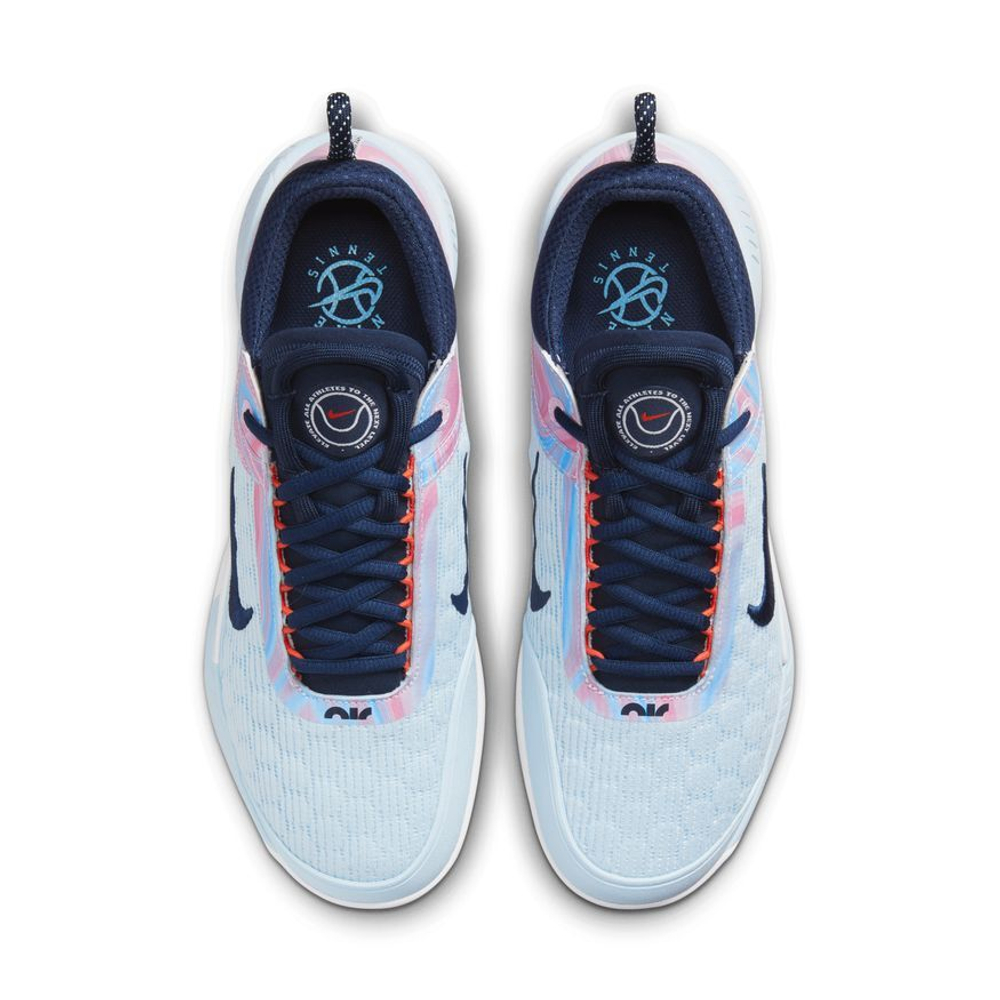Мужские кроссовки теннисные Nike Zoom Court NXT - glacier blue/midnight navy/white