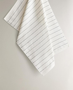 ZARA HOME МАХРОВОЕ КУХОННОЕ ПОЛОТЕНЦЕ, БЕЛЫЙ