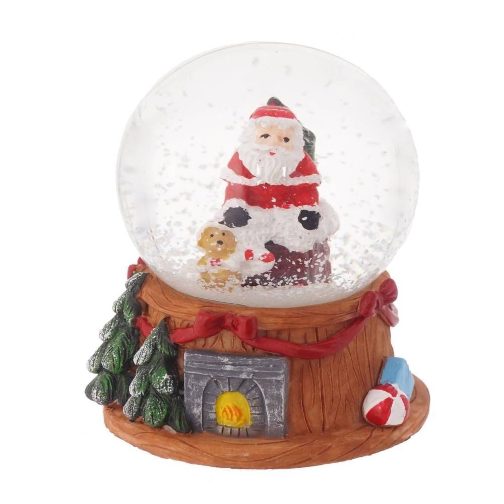 GAEM Фигурка декор в стекл шаре "Дед Мороз", D4,5 см, L5 W5 H6 см, 3в.