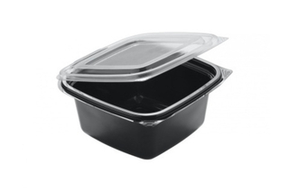 Контейнер с крышкой СКр-14/14-500мл ПЭТ ДШВ138*138*65мм двухцв.50шт