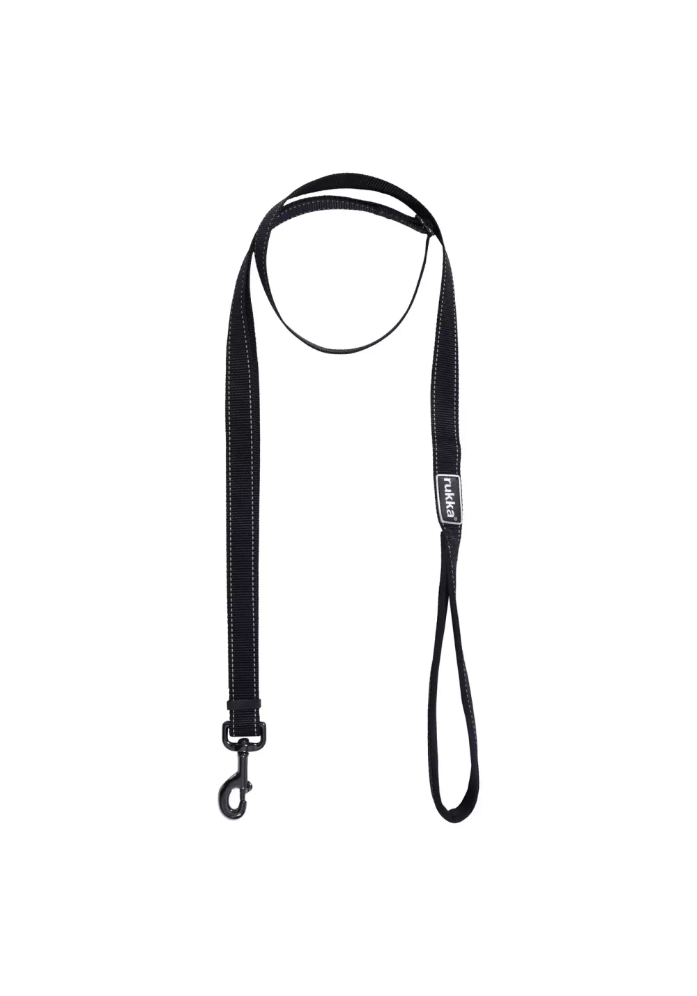 60200 Поводок c регулируемой длиной и мягкой ручкой RUKKA PETS BLISS  LEASH, цвет черный (990)