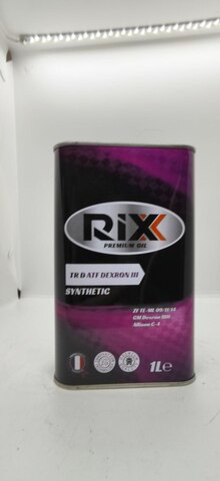 Жидкость гидравлическая ATF Dexron III RIXX TR синтетика 1л