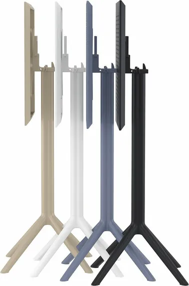 Стол пластиковый барный складной Sky Folding 60х60 черный