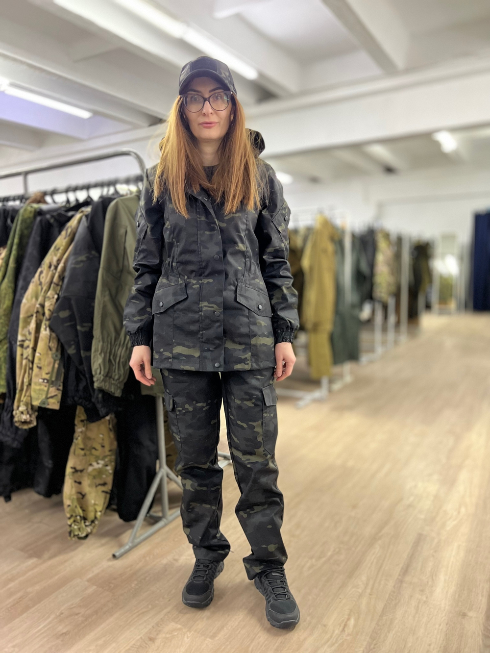 Женская горка Валькирия / весна лето / черный мультикам