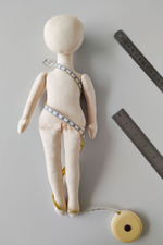 Мирон и Виктория, 33 и 30 см. Комплект заготовок интерьерных кукол из текстиля для хобби, рукоделия