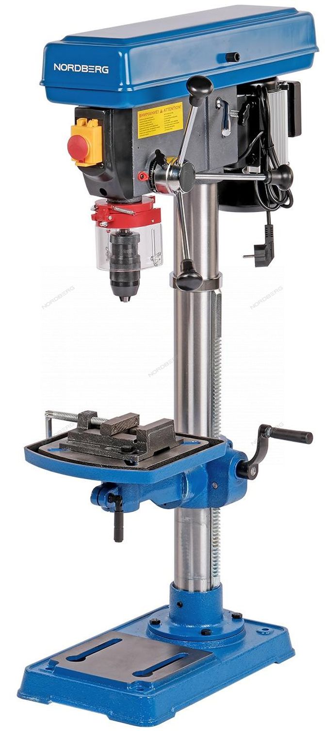 NORDBERG (ND1667) Станок сверлильный с тисками, 600 Вт, 16 мм, 12 скоростей