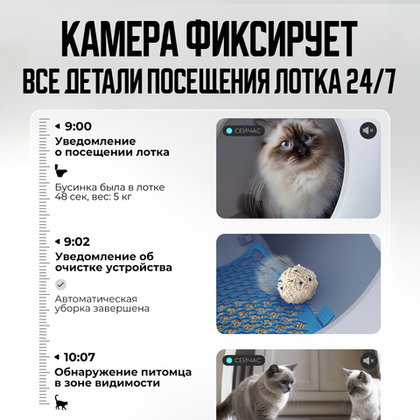 Автоматический лоток с AI камерой PUROBOT ULTRA PETKIT