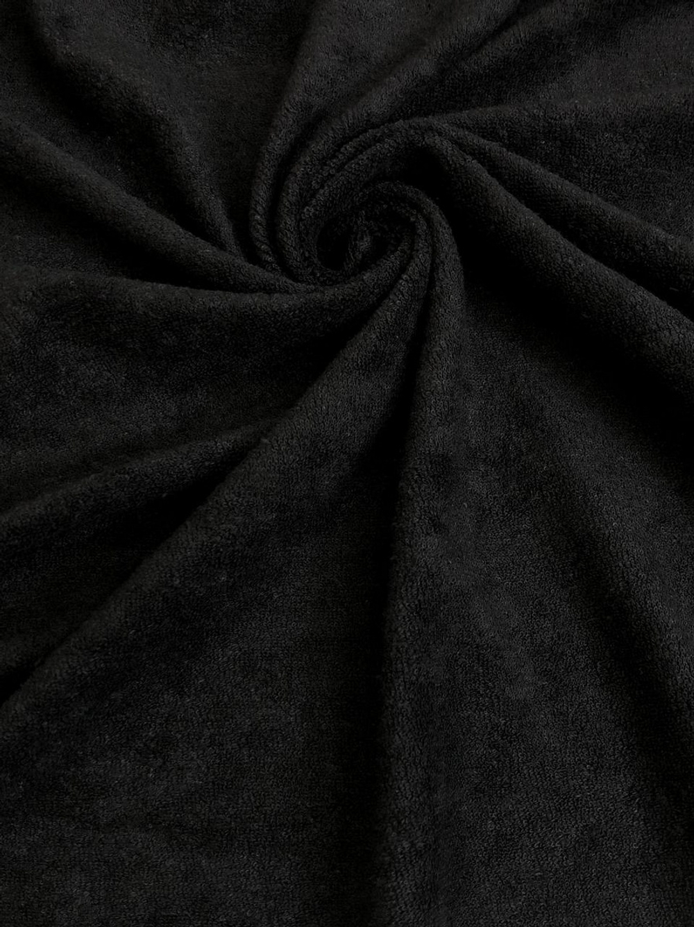 Трикотаж хлопок, черный махра, хб/пэ VT