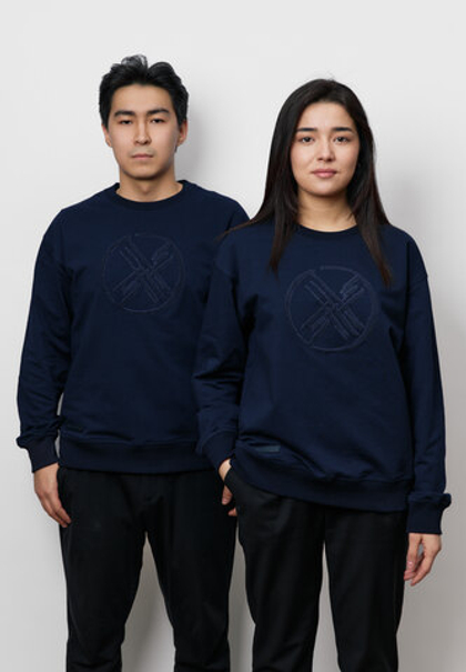 Свитшот SHANYRAQ APPLIQUE BLUE