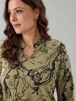 Блузка БЛк-073/хаки-лица