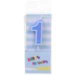 Свеча для торта Цифра Яркий праздник «1» 7,5 см