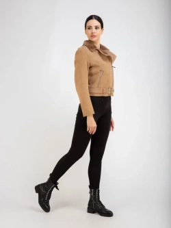 Дубленка авиатор натуральная автоледи Турция