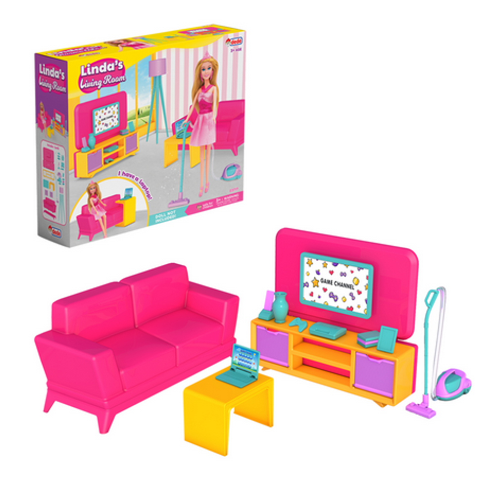 Набор мебели Гостиная для куклы Linda (Орион)