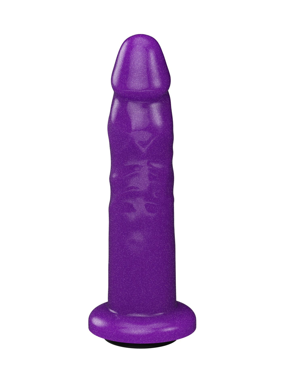 Фиолетовая реалистичная насадка-плаг - 16,2 см. (Цвет: фиолетовый)