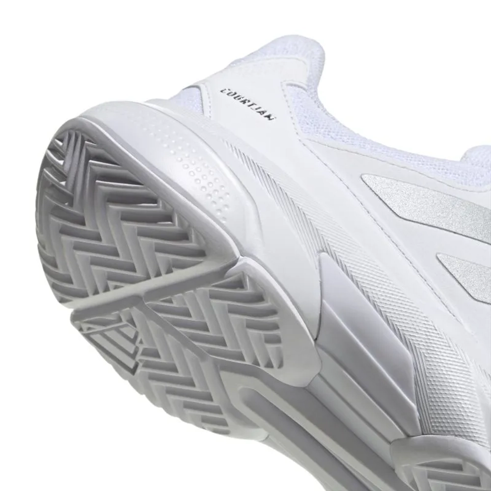 Женские Кроссовки теннисные Adidas CourtJam Control 3 W - cloud white/silver metallic/frozen purple
